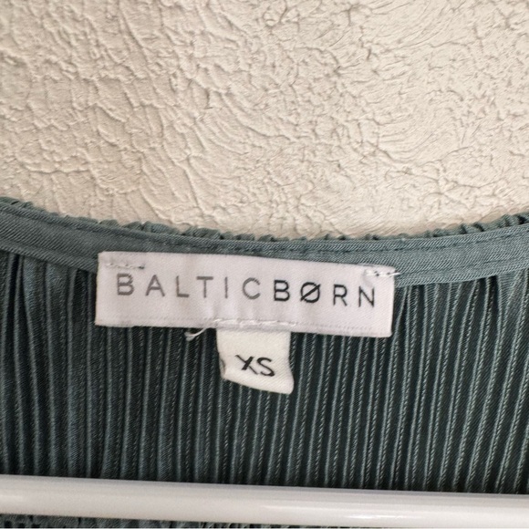 Baltic Born Athena Pleated Maxi Dress Teal Blue Green Size XS - Picture 5 of 9